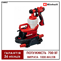 Краскораспылитель электрический 700 Вт Einhell TC-SY 700 S Бачек 1000 мл 2 сопла Длина шланга 3.5 м