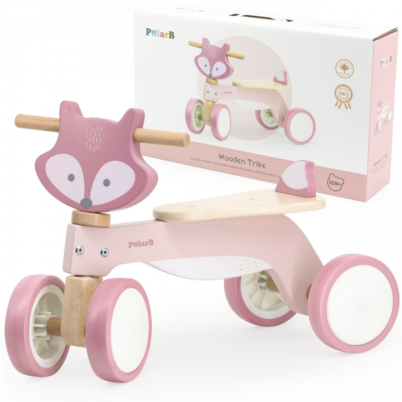 Дерев'яний чотириколісний беговел PolarB Viga Toys 44240