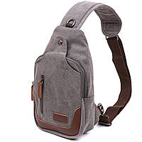 Удобная мужская сумка через плечо Vintage 20388 Серый sp