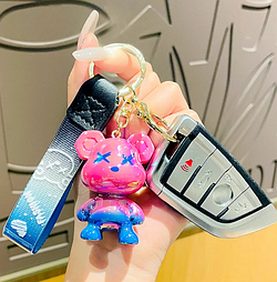 Брелок "Graffiti Bear", рожевий