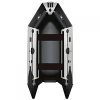 Лодка надувная моторная Aqua Star D-275 с плоским дном белый/черный (с палубой SLD)