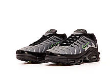 Чоловічі Кросівки Nike Air Max TN Plus Grey Black Green / Найк Аїр Макс ТН Плюс Сірі з Чорним та Зеленим, фото 6