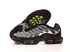 Чоловічі Кросівки Nike Air Max TN Plus Grey Black Green / Найк Аїр Макс ТН Плюс Сірі з Чорним та Зеленим, фото 3