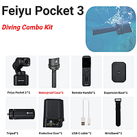 Экшн-камера FeiyuTech Feiyu Pocket 3 Diving Kit 4K 60fps FULL HD AI