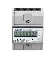 Счётчик электроэнергии на DIN-планку 3-фазный ORNO (OR-WE-520) 80A V_2149