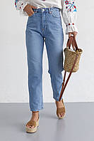 Женские джинсы МОМ с завышенной талией - голубой цвет, 34р (есть размеры) sp
