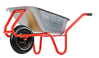 Тачка одноколісна DETEX D-2 з пневмо колесом 3.5*8(втулка пластик), 85л, 180кг
