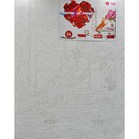 Картина за номерами "Кіт з квітами" Danko Toys KpNe-40х50-02-08 40x50 см sp