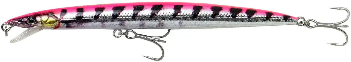 Воблер Savage Gear Sandeel Jerk Minnow s 145mm 17.0 g Pink Barracuda PHP, фото 1