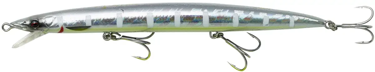 Воблер Savage Gear Sandeel Jerk Minnow s 145mm 17.0 g Zebra Glow, фото 1