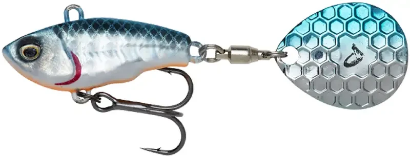 Тейл-спіннер Savage Gear Fat Tail Spin 65mm 16.0 g Blue Silver