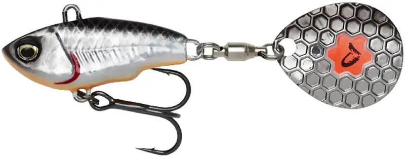 Тейл-спіннер Savage Gear Fat Tail Spin 80mm 24.0 g Dirty Silver