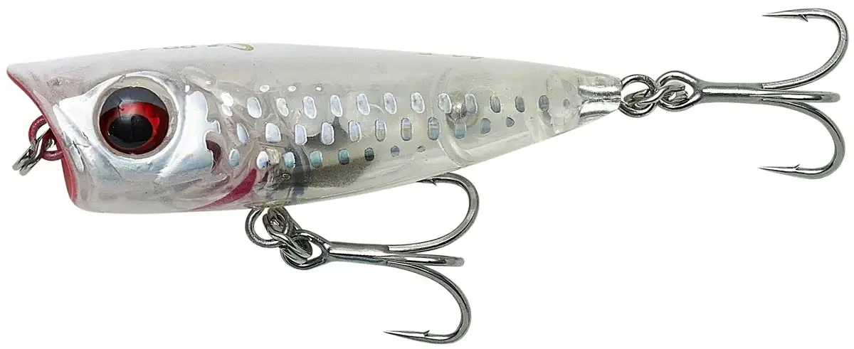 Воблер Savage Gear 3D Minnow Popper F 43mm 2.6 g Crystal White, фото 1