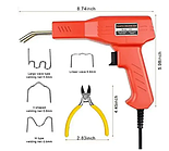 Паяльник PW-H50 для ремонту пластику, гарячий степлер із комплектом скоб 200шт