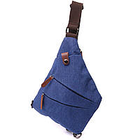 Модная мужская сумка через плечо из текстиля Vintage 22199 Синий sp
