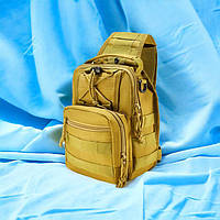 Тактический рюкзак через плечо | Тактический средний мужской рюкзак | Сумка ВСУ | Рюкзак военный LM-290 сумка