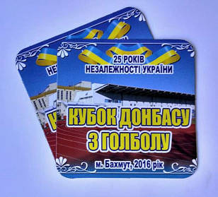 Рекламные магниты на холодильник. Размер 90х90 мм 1