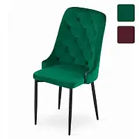 Кресло велюровое для персонала Leobert Capri офисное кресло для переговорной стул для дома Зеленый V_1021