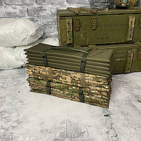 Тактический каремат 180х60 см коврик раскладной полевой , для военных Олива Оксфорд 600D
