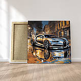 Картина на полотні "Silver Bugatti Chiron", фото 3