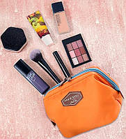 Небольшая женская косметичка Trip Story оранжевая сумочка для косметики Seli Невелика жіноча косметичка Trip