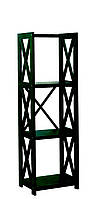 Деревянная этажерка Е-4 венге (черный) 4 полки Скиф в стиле Прованс