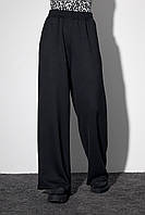 Жіночі трикотажні штани-кюлоти чорний колір, M (є розміри)