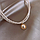 Перлове вінтажне кольє підвіска на шию з каменем — Aushal Jewellery, фото 6