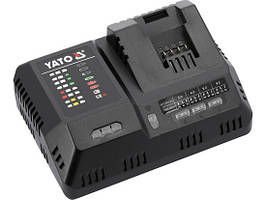 Зарядний пристрій інтелектуальне з охолодженням для акумуляторів Li-Ion YATO 18 В 12 А від мережі 230B