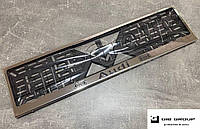 Рамка номерного знака с надписью и логотипом "Audi "