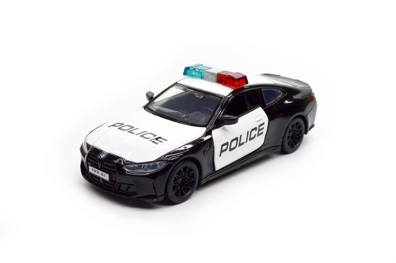 Модель металева Автопром 68701J BMW M4 (G82) Police, світло, звук, інерція