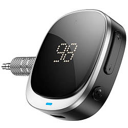 Аудиоадаптер Bluetooth aux гарнітура в машину HOCO E80 Чорний
