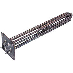 Блок тенів 15 кВт (нержавіюча сталь) L=420 мм фланець 100x100 мм для електричного котла Electron-T