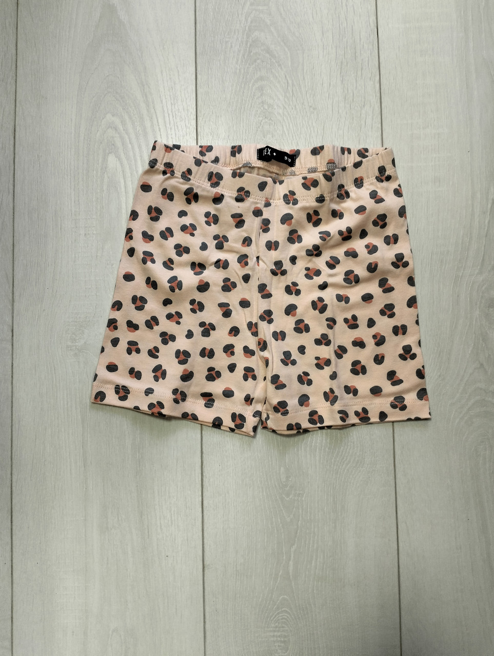 Велосипедки для дівчинки персикові леопардовий принт TEX 140, 152, 158см, фото 1