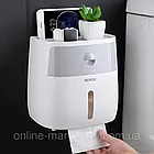 Тримач для туалетного паперу / Органайзер для туалетного паперу / Підставка для туалетного паперу, фото 4