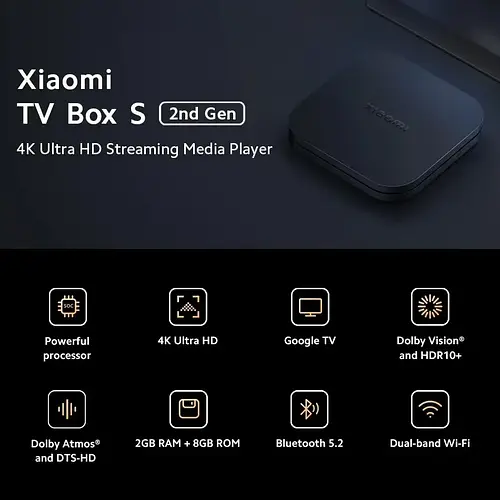 Смарт тв приставка xiaomi mi Smart Box s 4k 2nd Gen для телевизора на ...