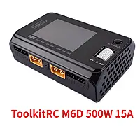 Зарядное устройство ToolkitRC M6D 500 W 15 A 1-6S для аккумулятора дрона