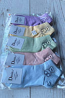 Шкарпетки жіночі короткіМІШКА бавовна розмір 36-41 (1уп-10 пар) кольору міксом