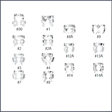 Кламмери крилаті HYGENIC® GLOSS FINISH WINGLESS CLAMPS