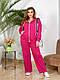 Жіночий прогулянковий костюм двійка (кофта на змійці та штани), двухнитка Розміри 48–50, 52–54, 56–58 (171), фото 2