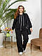 Жіночий прогулянковий костюм двійка (кофта на змійці та штани), двухнитка Розміри 48–50, 52–54, 56–58 (171), фото 10