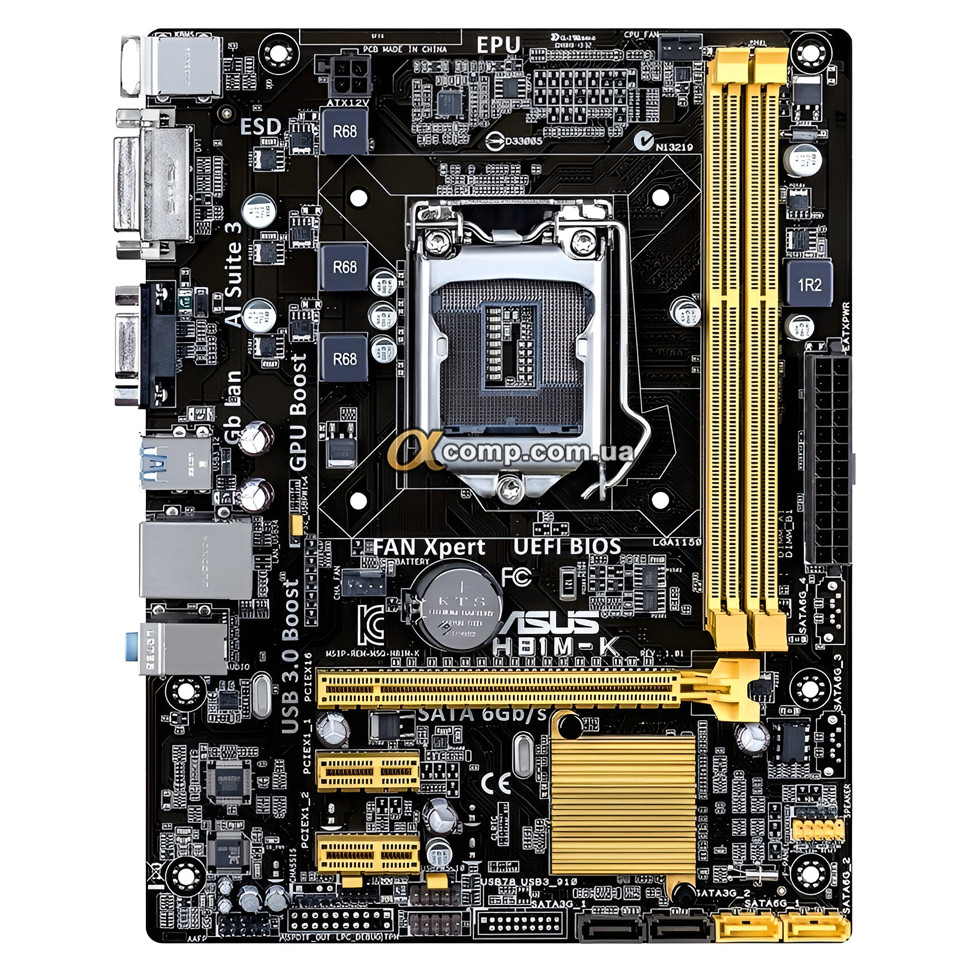 Материнська плата Asus H81M-K (1150 • H81 • 2xDDR3) БВ