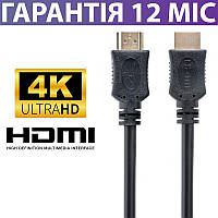 Кабель HDMI для телевизора и монитора 1 метр Cablexpert Select Series, черный, 4K UHD (3840x2160) при 60 Гц