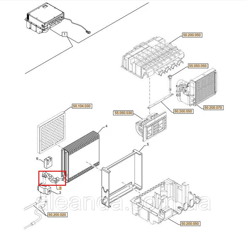 Трубки випарника кондиціонера 47929896, фото 1