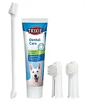 Зубна паста з щіткою д/собак Trixie