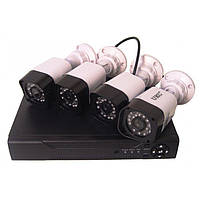 Комплект DVR регистратор 4канальный и 4 камеры DVR CAD D001 KIT
