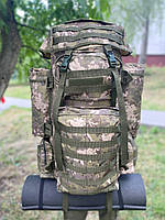 Тактический рюкзак 110 литров Армейский с металическими планками спина