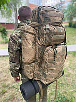 Армійський тактичний рюкзак з системою моллі та металевими планками