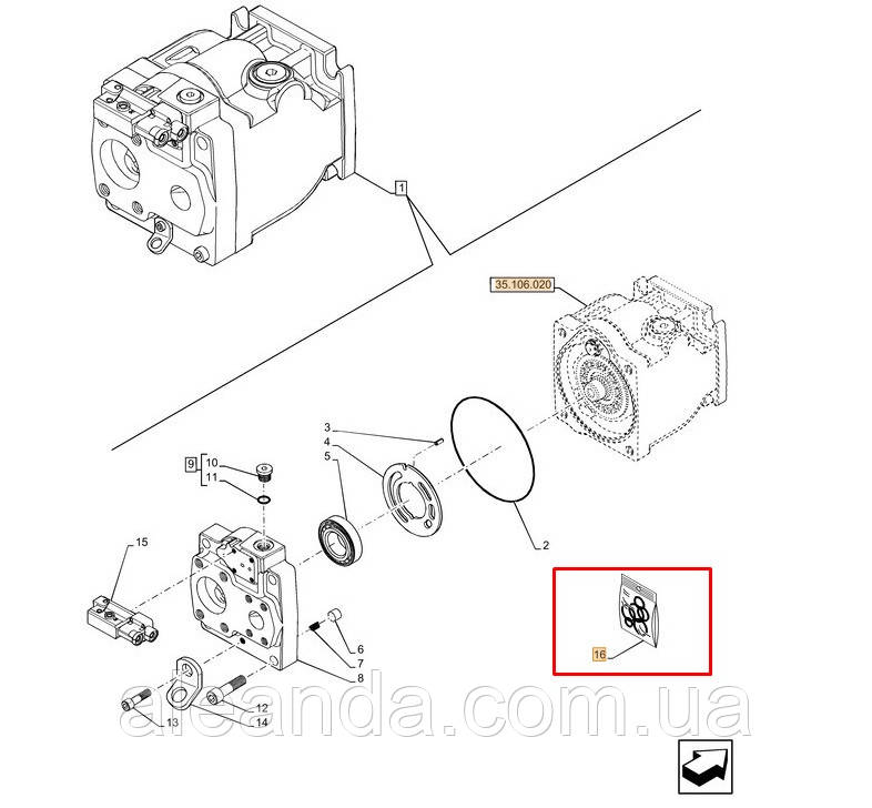 Комплект ущільнень 87741995, фото 1