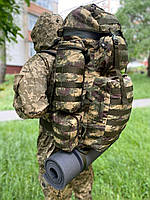 Тактический Рюкзак 100+10л Зеленый Армейский Баул с системой Молли